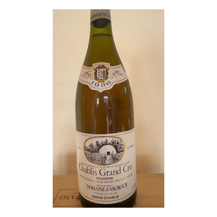 1986 Domaine de Vauroux Chablis "Bougros" Grand Cru